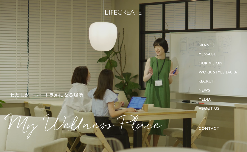 352A：ＬＩＦＥ　ＣＲＥＡＴＥ　企業ホームページ